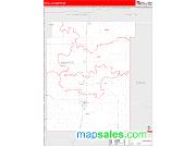 Nowata County, OK <br /> Wall Map <br /> Zip Code <br /> Red Line Style 2024 Map