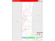 Washington County, OK <br /> Wall Map <br /> Zip Code <br /> Red Line Style 2024 Map