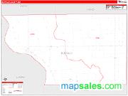 Buffalo County, SD <br /> Wall Map <br /> Zip Code <br /> Red Line Style 2024 Map