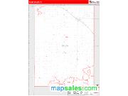 Bailey County, TX <br /> Wall Map <br /> Zip Code <br /> Red Line Style 2024 Map