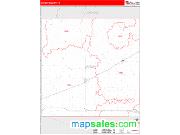 Carson County, TX <br /> Wall Map <br /> Zip Code <br /> Red Line Style 2024 Map