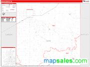 Gray County, TX <br /> Wall Map <br /> Zip Code <br /> Red Line Style 2024 Map