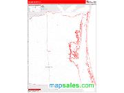 Kenedy County, TX <br /> Wall Map <br /> Zip Code <br /> Red Line Style 2024 Map
