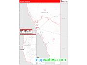 Maverick County, TX <br /> Wall Map <br /> Zip Code <br /> Red Line Style 2024 Map