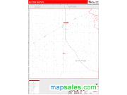 Ochiltree County, TX <br /> Wall Map <br /> Zip Code <br /> Red Line Style 2024 Map
