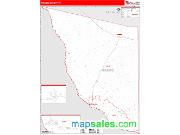 Presidio County, TX <br /> Wall Map <br /> Zip Code <br /> Red Line Style 2024 Map