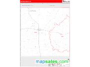 Stephens County, TX <br /> Wall Map <br /> Zip Code <br /> Red Line Style 2024 Map