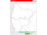 Grand County, UT <br /> Wall Map <br /> Zip Code <br /> Red Line Style 2024 Map