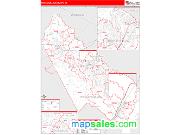 Prince William County, VA <br /> Wall Map <br /> Zip Code <br /> Red Line Style 2024 Map