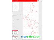 Goshen County, WY <br /> Wall Map <br /> Zip Code <br /> Red Line Style 2024 Map