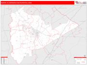 Sumter <br /> Wall Map <br /> Red Line Style 2024 Map