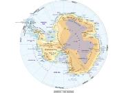 Antarctica <br /> Physical <br /> Wall Map Map
