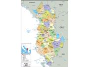 Albania <br /> Political <br /> Wall Map Map