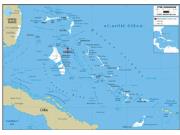 Bahamas Road <br /> Wall Map Map
