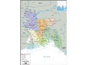 Bangladesh <br /> Political <br /> Wall Map Map