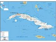 Cuba Road <br /> Wall Map Map