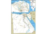 Egypt Road <br /> Wall Map Map