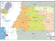 Equatorial Guinea <br /> Political <br /> Wall Map Map