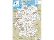 Germany Road <br /> Wall Map Map