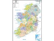 Ireland <br /> Political <br /> Wall Map Map