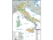 Italy <br /> Political <br /> Wall Map Map