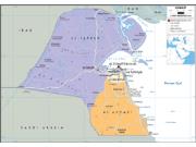 Kuwait <br /> Political <br /> Wall Map Map