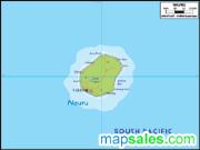 Nauru <br /> Physical <br /> Wall Map Map
