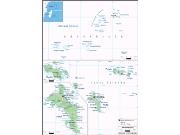 Seychelles <br /> Political <br /> Wall Map Map