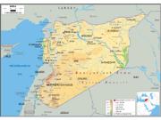 Syria <br /> Physical <br /> Wall Map Map