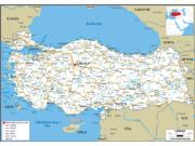 Turkey Road <br /> Wall Map Map