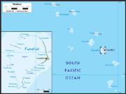 Tuvalu <br /> Physical <br /> Wall Map Map