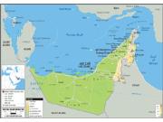 Uae <br /> Physical <br /> Wall Map Map