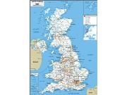 Uk Road <br /> Wall Map Map