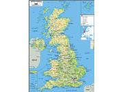 Uk <br /> Physical <br /> Wall Map Map