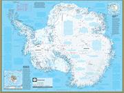 Antarctica <br /> Wall Map Map