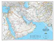 Afghanistan, Pakistan, and Middle East <br /> Wall Map Map