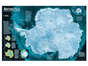 Antarctica <br /> Satellite <br /> Wall Map Map