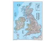 British Isles <br /> Political <br /> Wall Map Map