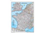 France <br /> Political <br /> Wall Map Map