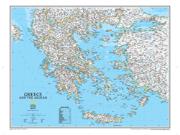 Greece <br /> Political <br /> Wall Map Map