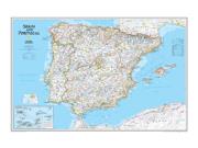 Spain / Portugal <br /> Political <br /> Wall Map Map
