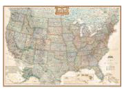 US Executive <br /> Wall Map <br />(Antique Tones) Map