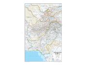 Afghanistan And Pakistan <br /> Political <br /> Wall Map Map