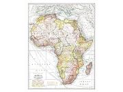 Africa 1909 <br /> Wall Map Map