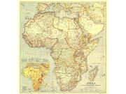 Africa 1935 <br /> Wall Map Map