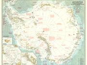 Antarctica 1957 <br /> Wall Map Map