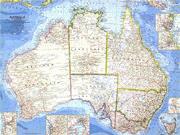 Australia 1963 <br /> Wall Map Map