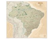 Brazil Executive <br /> Wall Map Map