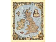 British Isles 1937 <br /> Wall Map Map