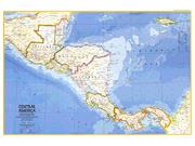 Central America 1973 <br /> Wall Map Map